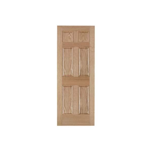 Unbranded 30 in. x 80 in. 6-Panel Solid Core Composite Interior Door Slab