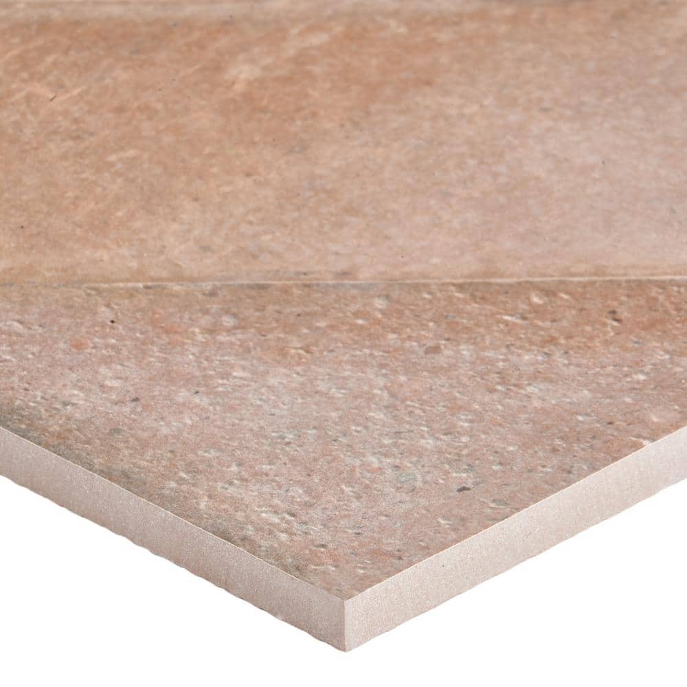 Nord 24" x 48" Brown Porcelain Stone Look Tile