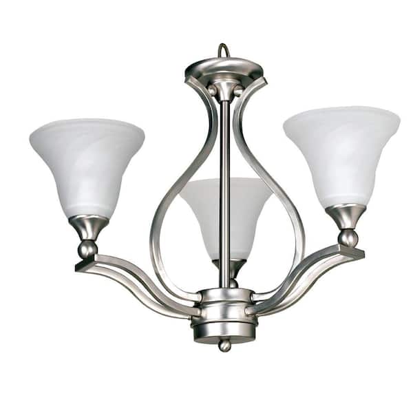 Yosemite Home Decor Sierra Collection 3-Light Hanging Chandelier-DISCONTINUED