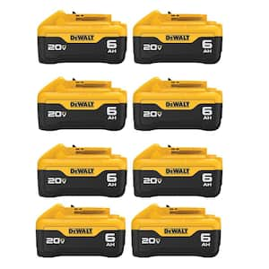 20V MAX XR  Premium Lithium-Ion 6.0Ah Battery Pack (8-Pack)