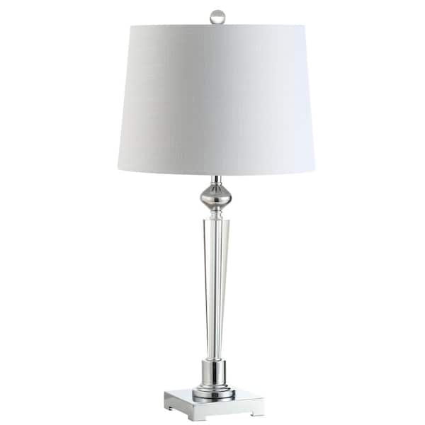 Foster 28.25 in. H Clear/Chrome Crystal Table Lamp