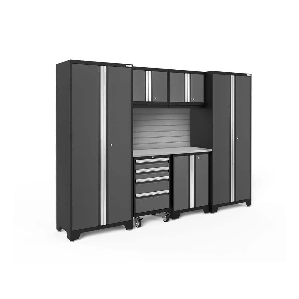 Bold Series 7-Piece 24-Gauge Steel Garage Storage System in Charcoal Gray (108 in. W x 77 in. H x 18 in. D) price history on PriceWatchPro