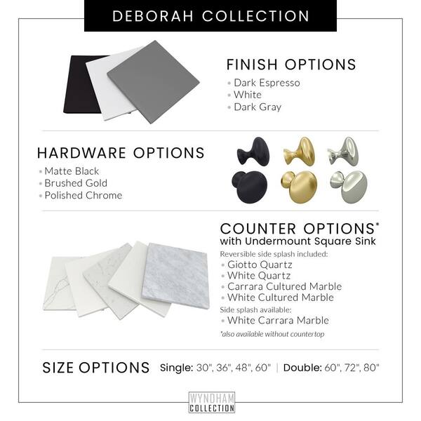 Have a question about Wyndham Collection Deborah 36 in. W x