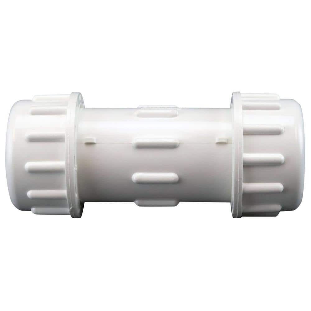 Apollo 1-1/4 in. x 1-1/4 in. PVC Compression Coupling PVCCOMP114 - The ...