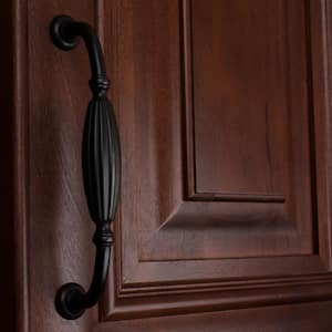 5 in. Center-to-Center Oil Rubbed Bronze Fluted Cabinet Pulls (10-Pack)