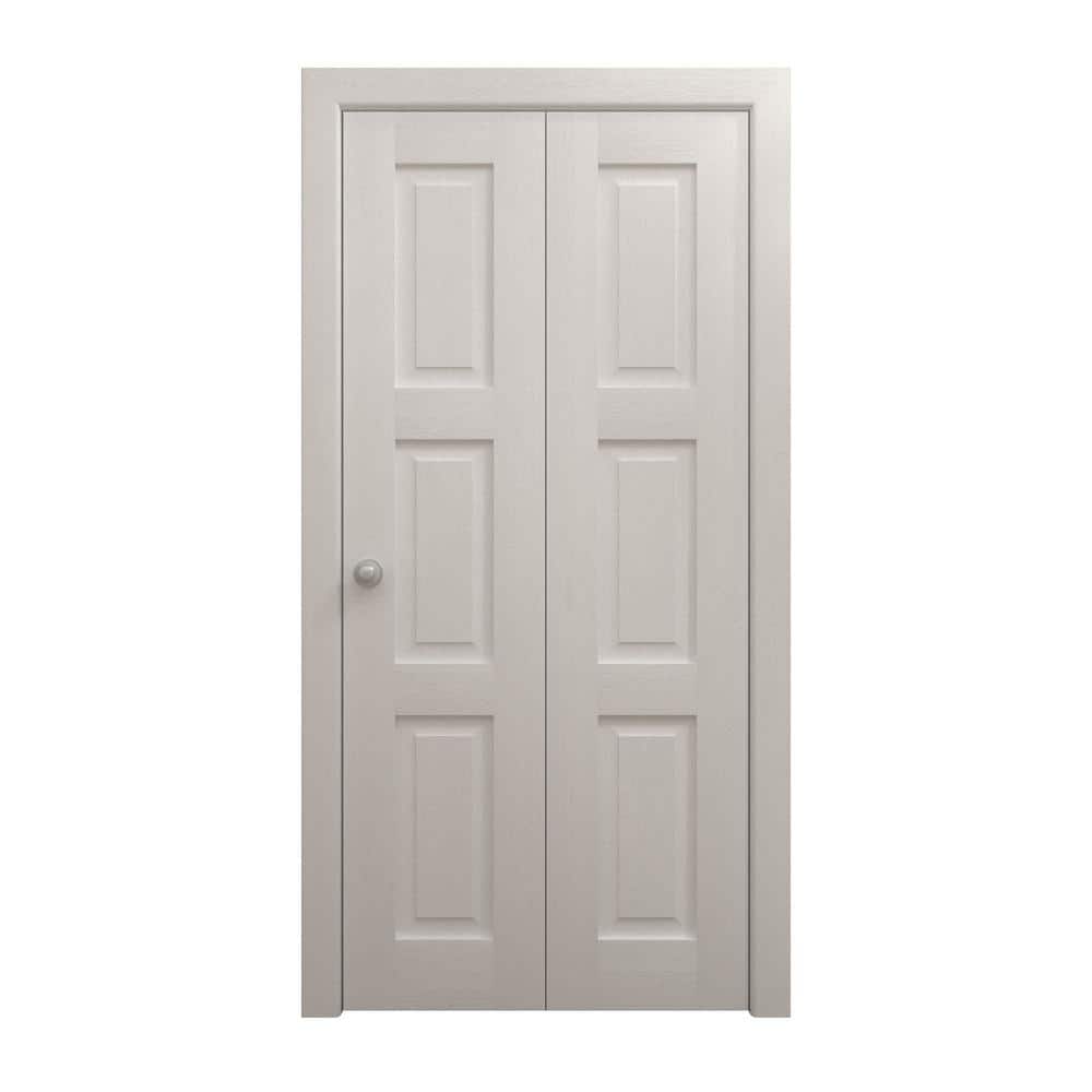 Assemble Required 72 in. x 96 in. Painted White Oak Solid Wood Bi-Fold Doors with Hardware price history on PriceWatchPro