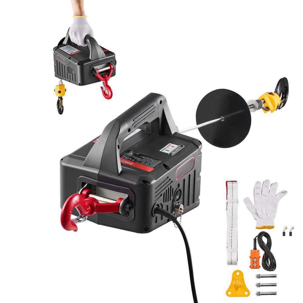 2-in-1 Electric Hoist Winch, 1500W Portable Winch, 1100 lb. Capacity, 25 ft. Lift Height, Wired Control, 2025 Update price history on PriceWatchPro