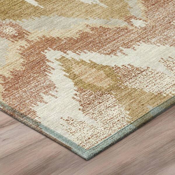 Chantille Machine Washable Indoor/Outdoor Abstract ACN2926 Rust 10 ft. x 14 ft. Area Rug