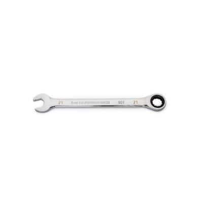 21 mm Metric 90-Tooth Combination Ratcheting Wrench