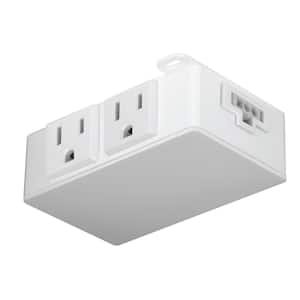 Under Cabinet In-Line 2 AC Outlet with 18 in. Link Cable Power Cord