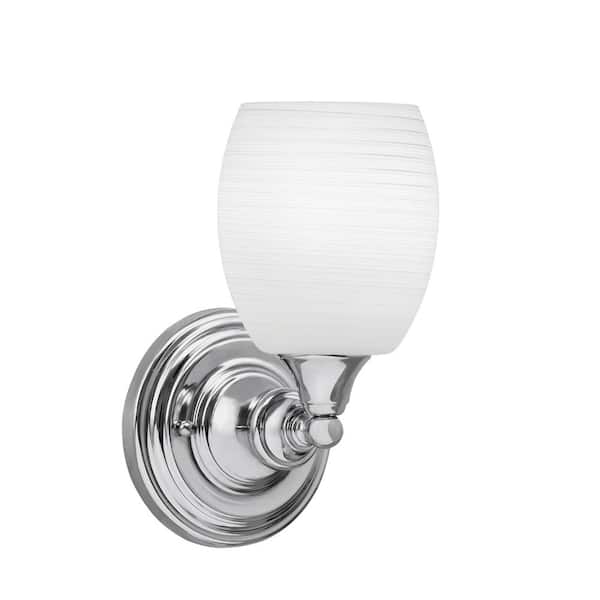 Unbranded Fulton 1-Light Chrome Wall Sconce