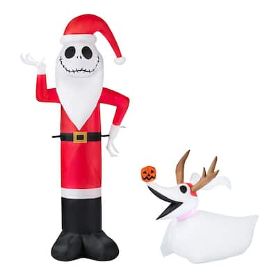 4.5 ft. Airblown-Jack and Zero-Value Pack Disney Christmas Inflatable