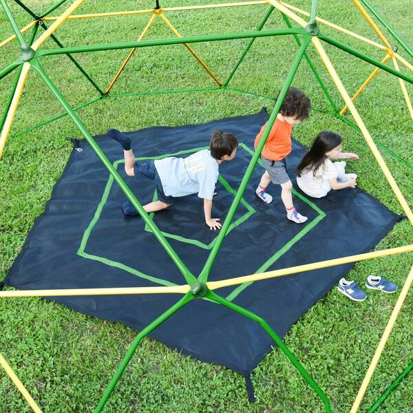 Bon Furni 13 ft. Yellow Outdoor Climbing Dome Freestanding Play