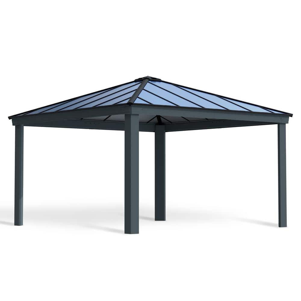 CANOPIA by PALRAM Colorado 14 ft. x 14 ft. Gray/Gray Opaque Outdoor Carport