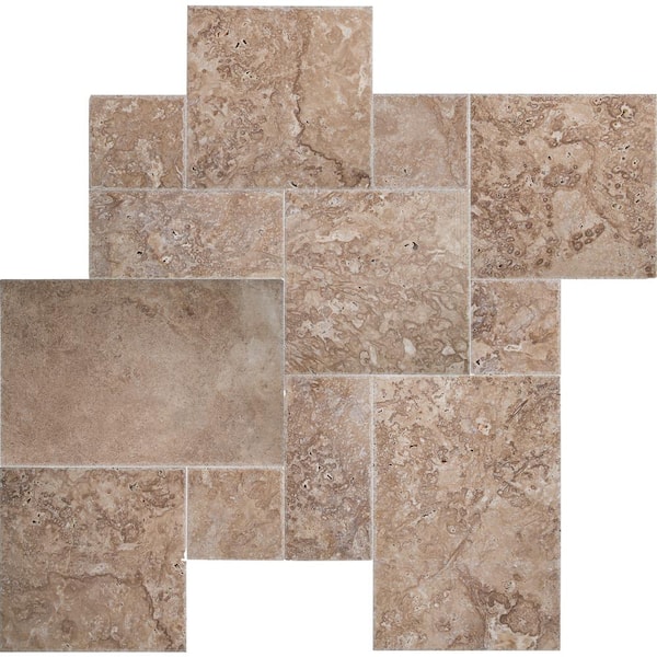 MSI Mediterranean Walnut Pattern 24 in. x 24 in. x 0.39 in. Honed Travertine Floor and Wall Tile (80 sq. ft./pallet)