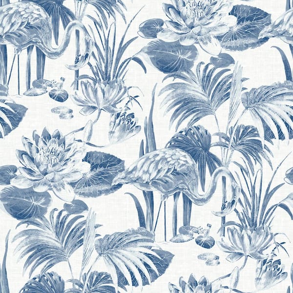 A-Street Prints Frolic Blue Lagoon Paper Strippable Roll (Covers 60.8 sq. ft.)