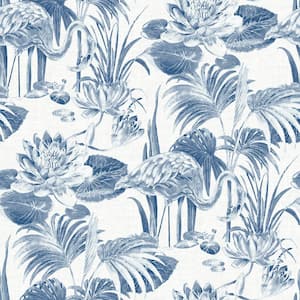 Frolic Blue Lagoon Blue Wallpaper Sample