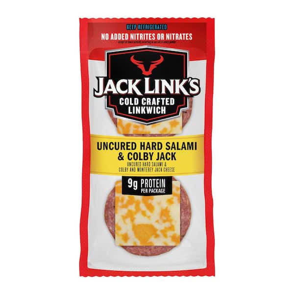 Jack Link's CC Hard Salami and Colby Jack, 1.5 oz., Meat and Cheese Snack