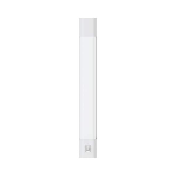12 in. Plug-In White Integrated LED Linkable Under Cabinet Light, Soft White 3000K