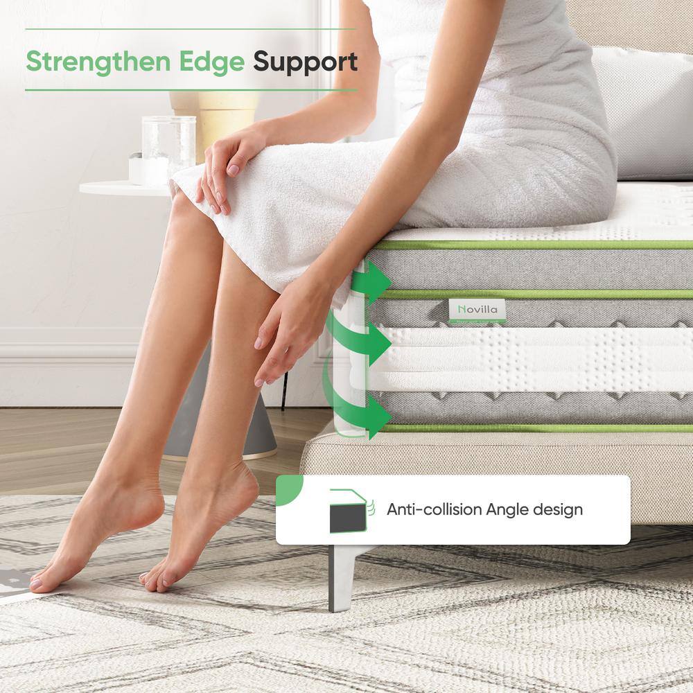 12 in. Medium Hybrid Memory Foam and Innerspring Mattress Tight Top Full Size Mattress - thumbnail 9