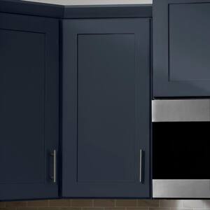Avondale 12 in. W x 12 in. D x 36 in. H Ready to Assemble Plywood Shaker Wall Kitchen Cabinet in Ink Blue
