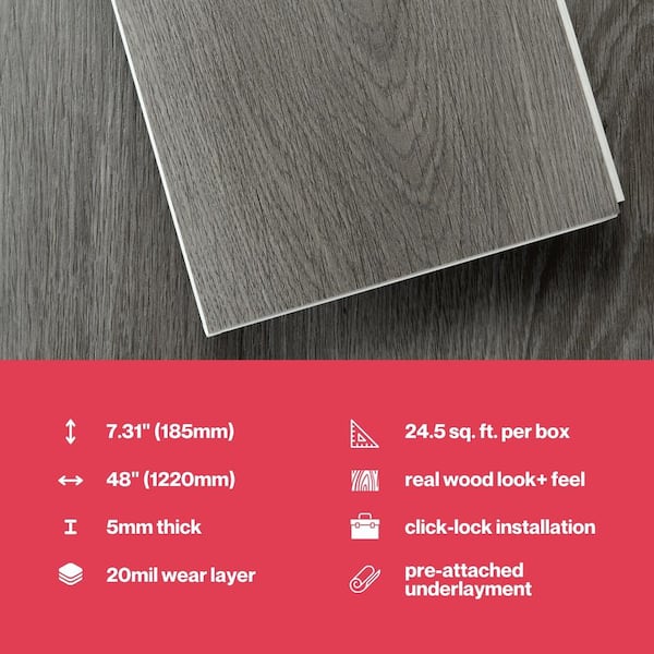 Lucida Surfaces TruCore Stormcloud 12 MIL x 7.3 in. W x 48 in. L