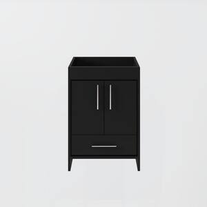 Pacific 24 in. W x 18 in. D Bath Vanity Cabinet Only in Black