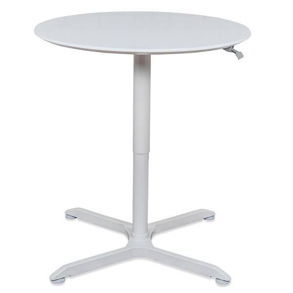 Luxor 32 In Pneumatic Height Adjustable Round Cafe Table Lx Pnadj 32rd The Home Depot Luxor 32 In Pneumatic Height, Height Adjustable Round Table