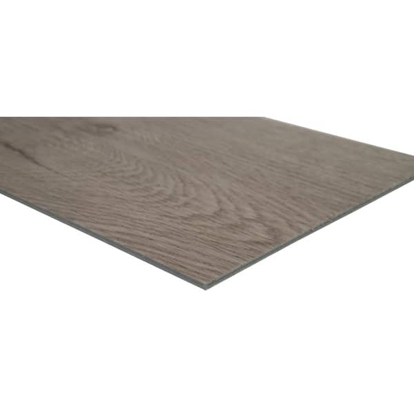 MSI Pelican Gray 6 MIL 7 in. W x 48 in. L Click Lock Rigid Core Luxury Vinyl Plank Waterproof Flooring (23.8 sq. ft./Case)