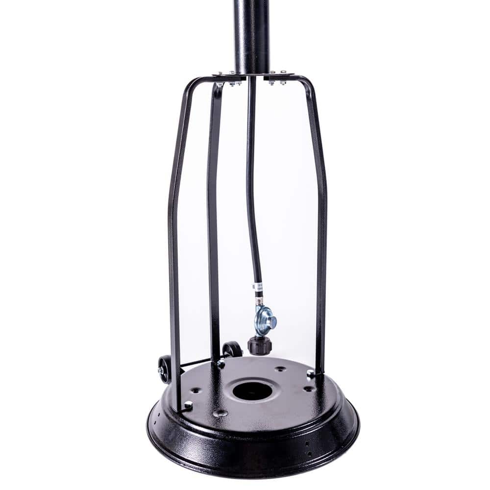 Hammered Black Propane Patio Heater with Emergency Shut Off
