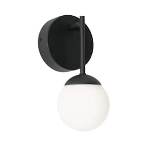 Pearl 1-Light Black LED Wall Sconce