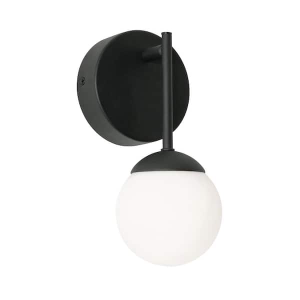 AFX Pearl 1-Light Black LED Wall Sconce
