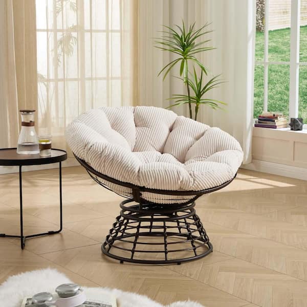専用ページ　1 Ergonomic Wicker Papasan Chair, Comfy Wicker Reading Lounge Chair