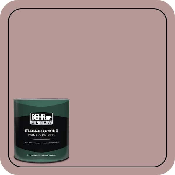 BEHR ULTRA 1 qt. #130F-4 Fond Memory Semi-Gloss Enamel Exterior Paint & Primer
