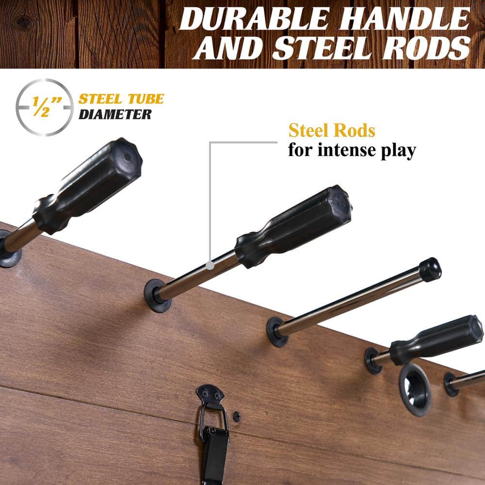 Barrington 54" 3-in-1 Wood and Concrete Game Table