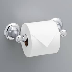 Porter Wall Mount Spring-Loaded Toilet Paper Holder Bath Hardware Accessory in Polished Chrome