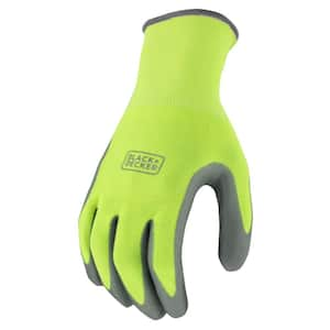 Men's Large High Visibility Green Foam Nitrile Grip Glove