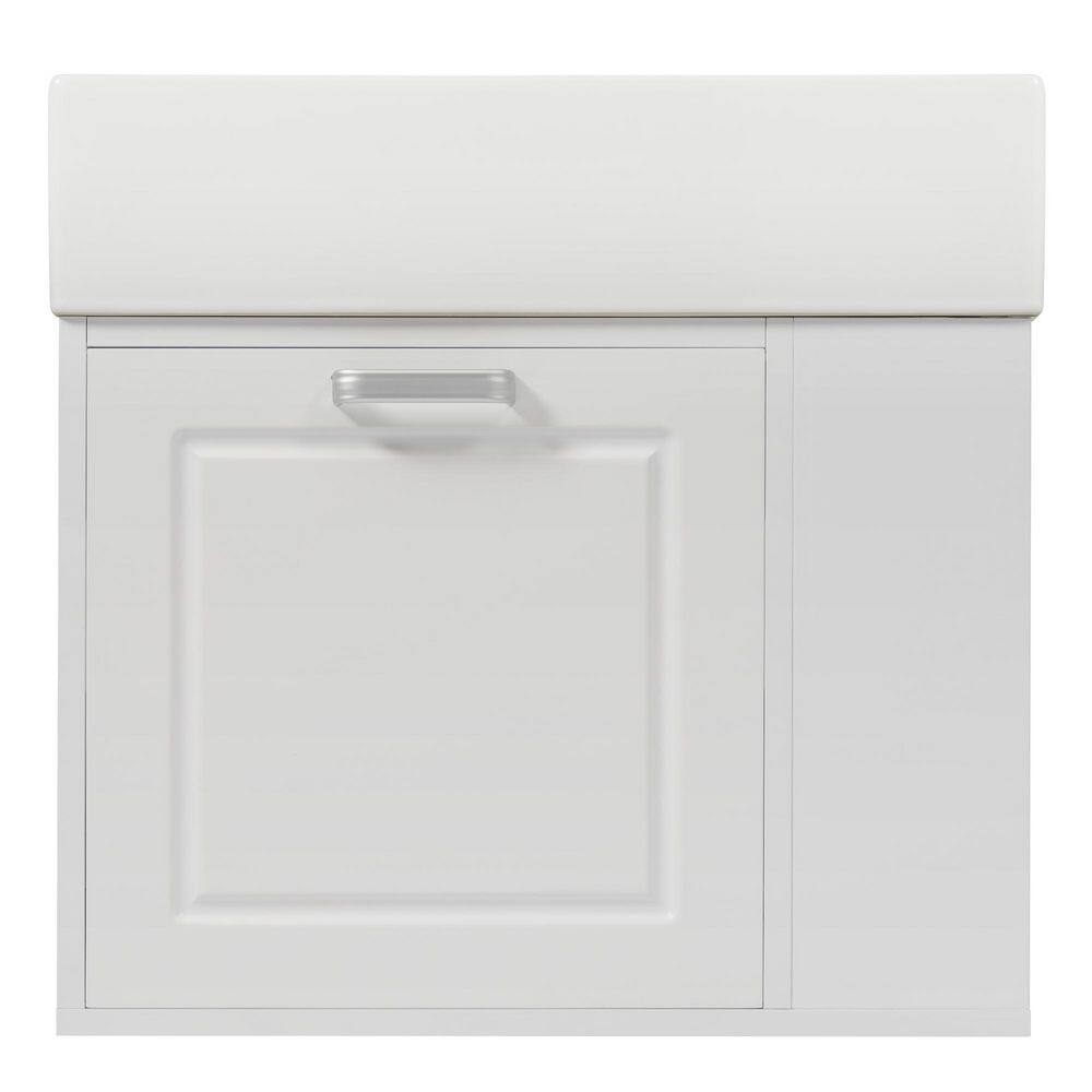 22 in. Single Sink Floating White Bath Vanity with White Ceramic Top price history on PriceWatchPro