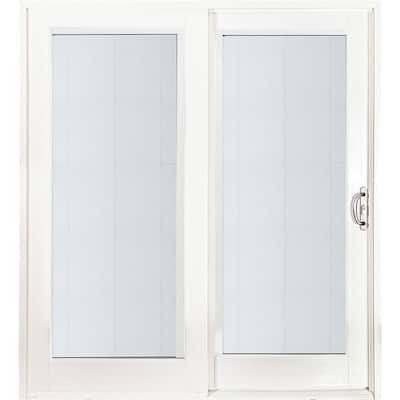 Mp Doors 72 In X 80 Smooth White Right Hand Composite Sliding Patio Door With Built Blinds G6068r002wl The Home Depot Mp Doors 72 In X 80 Smooth White, Blinds For Sliding Patio Door Home Depot