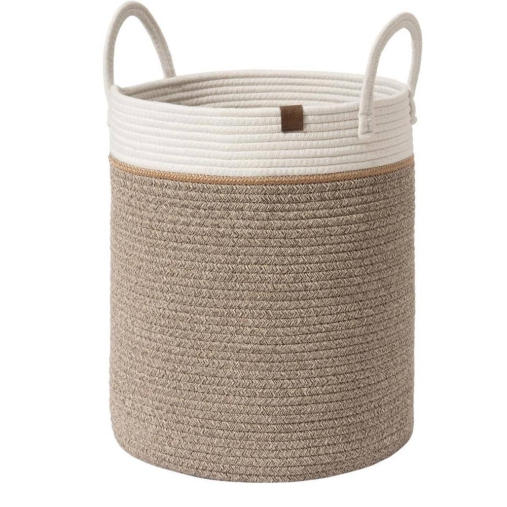 16 in. Brown Woven Basket