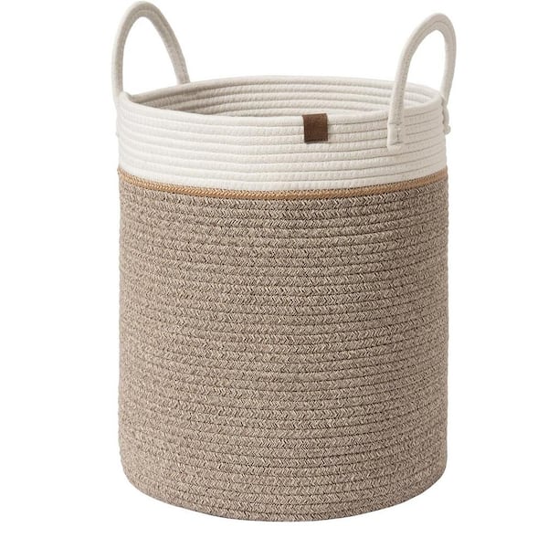 Cubilan 16 in. Brown Woven Basket