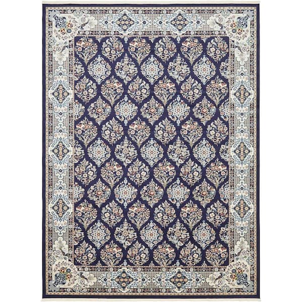 Narenj Sheffield Navy Blue 10' 0 x 13' 0 Area Rug