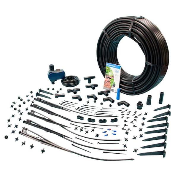 DIG Exclusive Drip Irrigation and Micro Sprinkler Kit with Waterproof Digital Solar Powered Hose End Timer (Tap Timer)