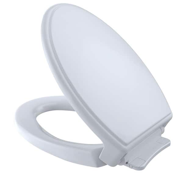Jamestown Elongated Soft Close Front Toilet Seat in White