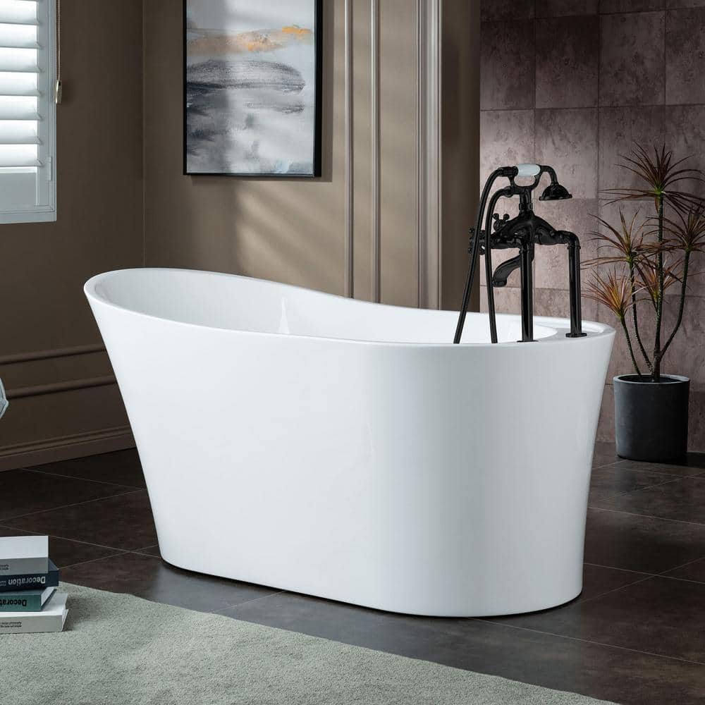Matte Black Triple Handle Tub Deck Mount Faucet with Handshower