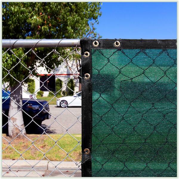 Custom 6-Foot Tall Privacy Fence Screen - Green Windscreen, UV Resistant, Up To 250 Feet Wide