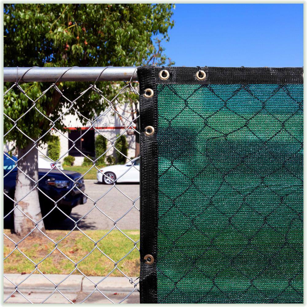 Green 6 ft. x 12 ft. HDPE Privacy Fence Screen with Reinforced Grommets