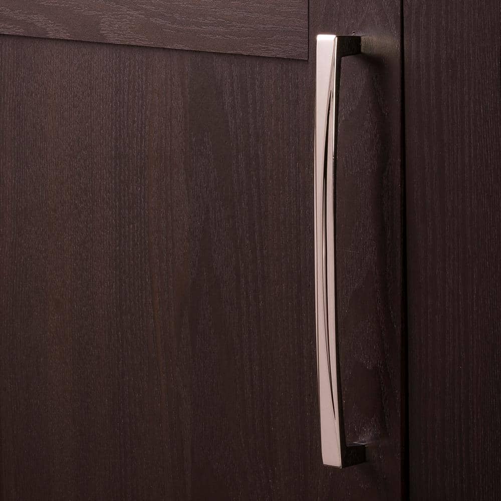 Chrome Modern Bar Handle with Mounting Hardware