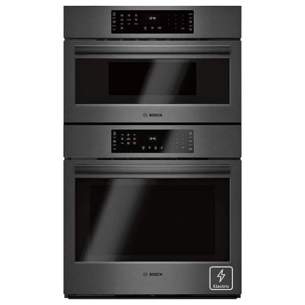 800 Series 30 in. Built-In Smart Combination Electric Convection Wall Oven and Speed Microwave in Black Stainless Steel
