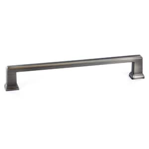 Mirabel Collection 7 9/16 in. (192 mm) Antique Nickel Transitional Cabinet Bar Pull